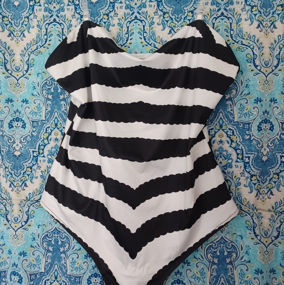 Black and White Barbie Swimsuit